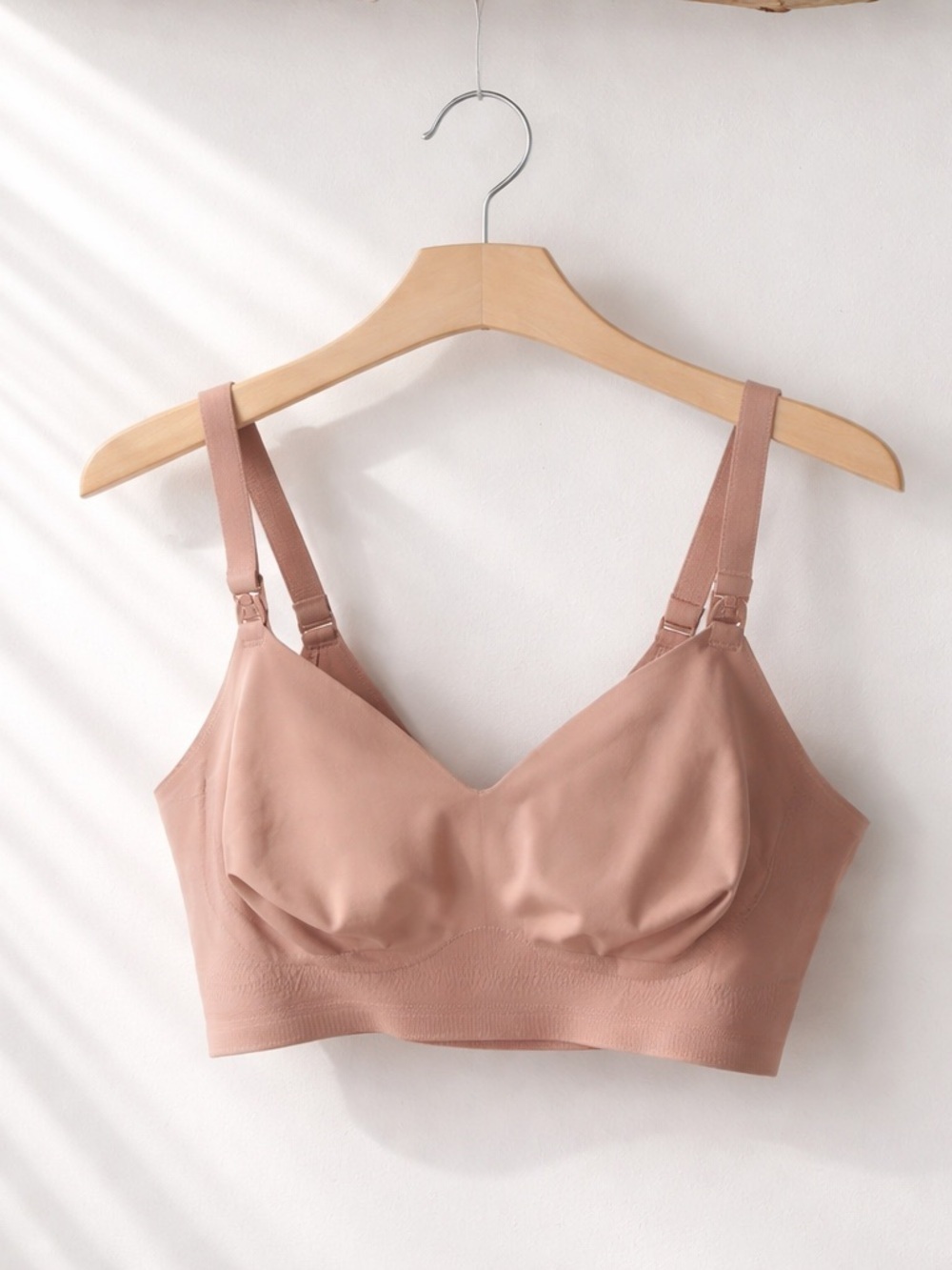 Elegant Nude Maternity Bra | Mom Cozy | Nursing bra